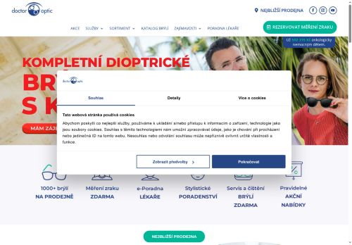 Webové stránky DOKTOR OPTIK Group s.r.o., Jindřichův Hradec