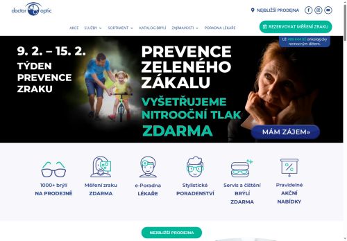 Webové stránky DOKTOR OPTIK Group s.r.o., Jindřichův Hradec