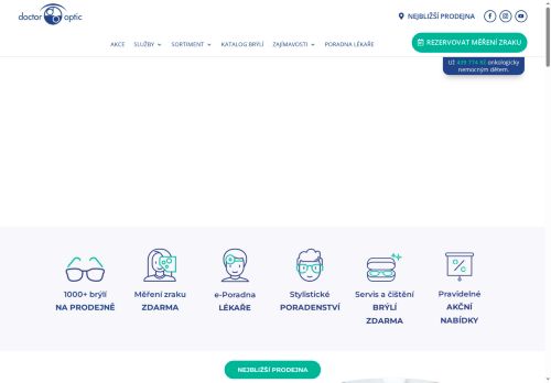 Webové stránky DOKTOR OPTIK Group s.r.o., Jindřichův Hradec