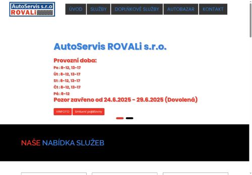 AutoServis ROVALi s.r.o. nabízí práci na pozici lakýrnické práce, lakýrník - přípravář (m/ž) v obci Blansko