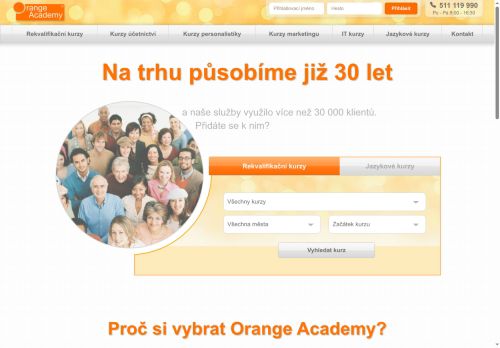 Zobrazit webové stránky Orange Academy plus, učebna Znojmo