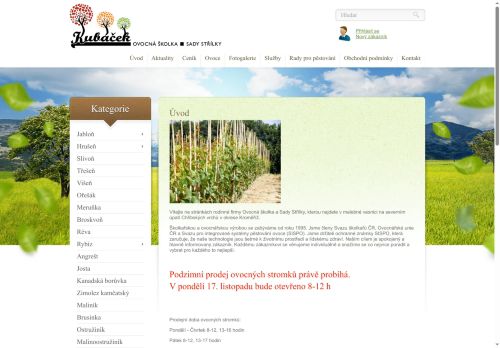 Webové stránky Jaroslav Kubáček, Střílky