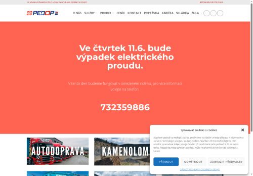 PEDOP s.r.o. nabízí práci na pozici Strojník stavební techniky (m/ž) v obci Lipovec