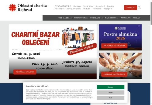 Zobrazit webové stránky Diecézní charita Brno, Oblastní charita Rajhrad