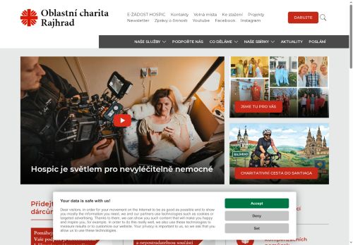 Zobrazit webové stránky Diecézní charita Brno, Oblastní charita Rajhrad