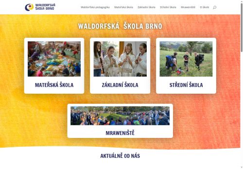 Webové stránky Waldorfská škola Brno - střední škola, základní škola a mateřská škola, příspěvková organizace, Brno