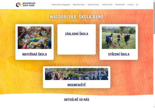 Webové stránky Waldorfská škola Brno - střední škola, základní škola a mateřská škola, příspěvková organizace, Brno
