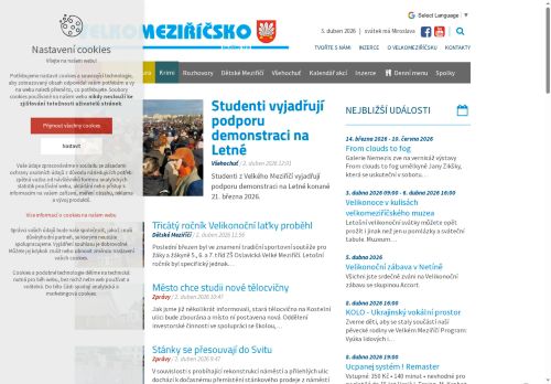 Zobrazit webové stránky Zpravodaj Velkomeziříčsko