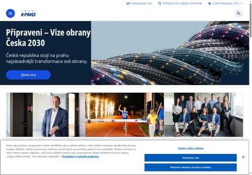 Webové stránky KPMG Česká republika, s.r.o., Praha