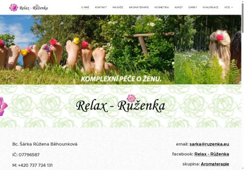 Zobrazit webové stránky Kosmetické a masérské služby - Studio Relax - Růženka