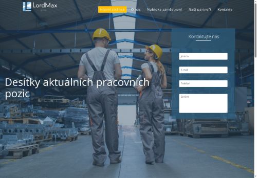 LordMax s.r.o. nabízí práci na pozici Pomocní pracovníci ve výrobě jinde neuvedení v obci Mladá Boleslav