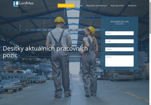 LordMax s.r.o. nabízí práci na pozici Montážní dělníci výrobků z kovů v obci Nepřevázka