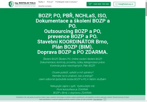 Zobrazit webové stránky Ing. Rostislav Fiala - BOZP a PO