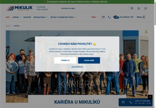 Webové stránky NÁBYTEK MIKULÍK s.r.o., Vranovice