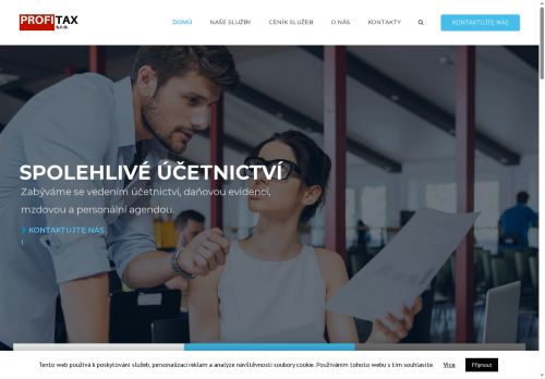 Webové stránky ProfiTax s.r.o., Hodonín