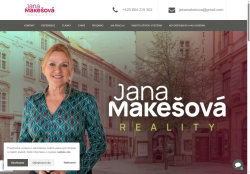 Zobrazit webové stránky Jana Makešová Reality
