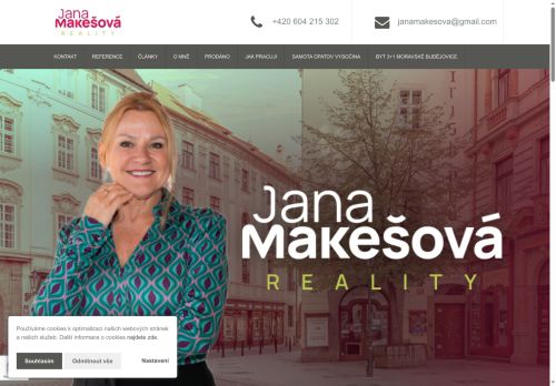 Zobrazit webové stránky Jana Makešová Reality