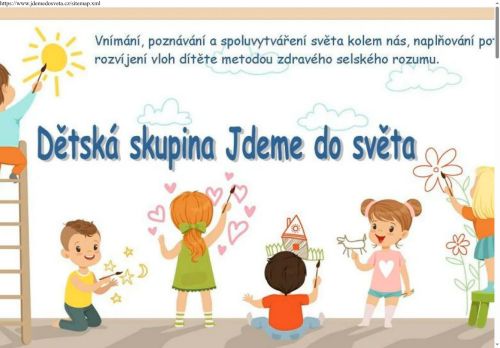 Jdeme do světa, z.s. nabízí práci na pozici Chůva v dětské skupině (m/ž) v obci Slavkov u Brna