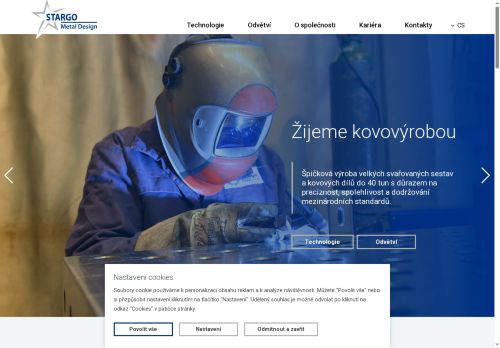 Webové stránky Stargo Metal Design s.r.o., Znojmo