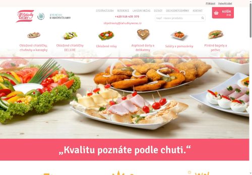 Webové stránky Lahůdky Nečas s.r.o., Vavřinec