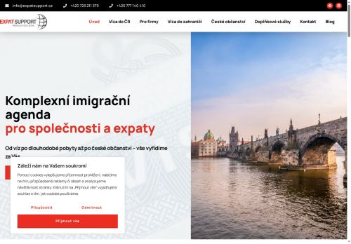 Webové stránky IGS Europe, s.r.o., Holasice