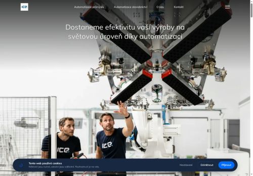 Webové stránky ICE Industrial Services a.s., Žďár nad Sázavou
