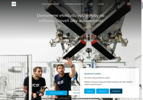 Webové stránky ICE Industrial Services a.s., Žďár nad Sázavou
