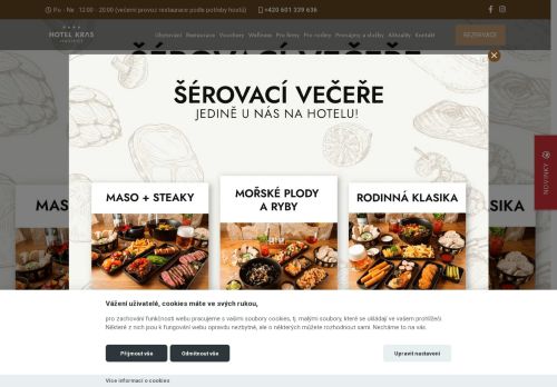 Hotel KRAS s.r.o. nabízí práci na pozici číšník/servírka v obci Jedovnice