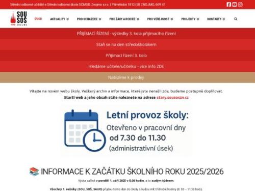Střední odborné učiliště a střední odborná škola SČMSD, Znojmo