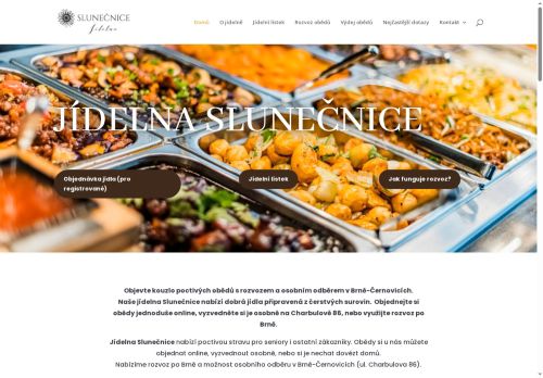 Webové stránky SLUNEČNICE FOOD, školní jídelna - vývařovna s.r.o., Brno