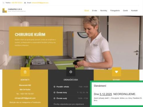 Chirurgie - MUDr. Renata Procházková