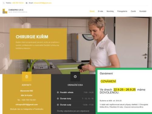 Chirurgie - MUDr. Renata Procházková