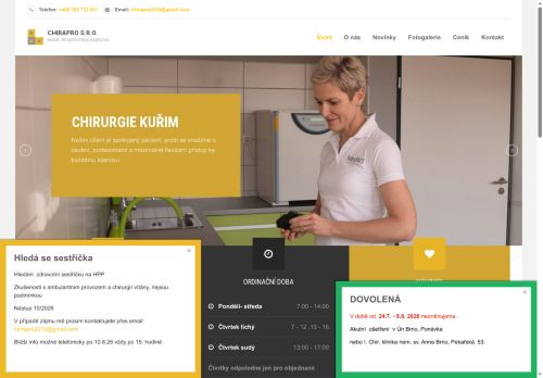 Zobrazit webové stránky Chirurgie - MUDr. Renata Procházková
