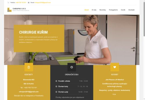 Zobrazit webové stránky Chirurgie - MUDr. Renata Procházková