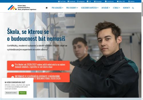 Webové stránky Střední škola polytechnická Brno, Jílová, příspěvková organizace, Brno