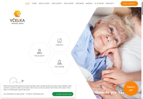 Zobrazit webové stránky Domácí péče Včelka Kolín