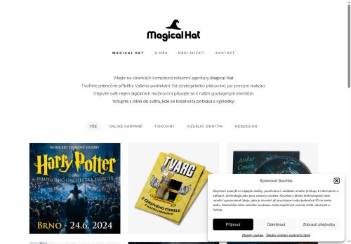 Zobrazit webové stránky Magical Hat