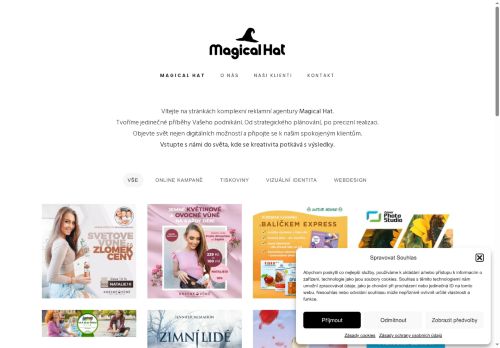 Zobrazit webové stránky Magical Hat