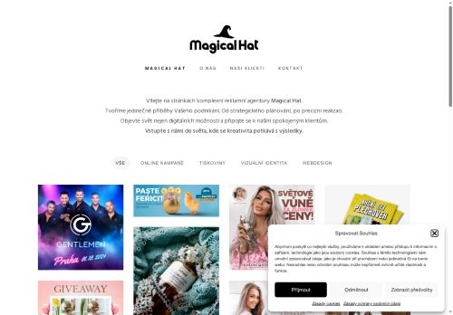 Zobrazit webové stránky Magical Hat