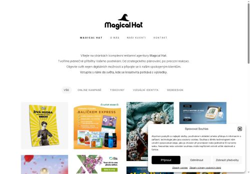 Zobrazit webové stránky Magical Hat
