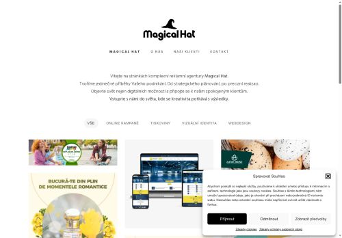 Zobrazit webové stránky Magical Hat