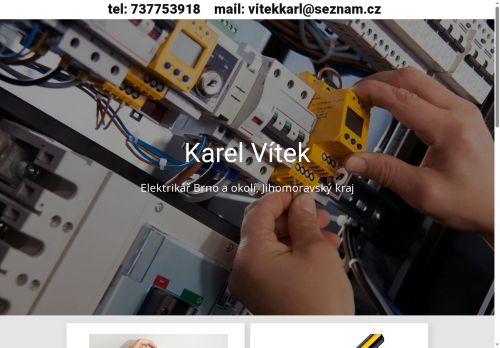 Zobrazit webové stránky Karel Vítek - elektrikář