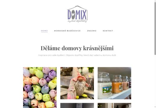Zobrazit webové stránky Bytové doplňky Domix