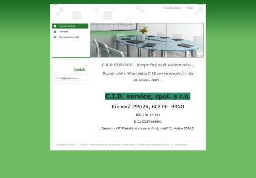 C.I.D. service, spol. s r.o. nabízí práci na pozici vrátný (m/ž) v obci Skalice nad Svitavou