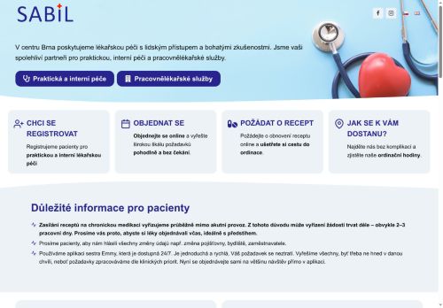 SABIL, s.r.o. nabízí práci na pozici Uklízeči a pomocníci ve zdravotnických a sociálních zařízeních v obci Brno