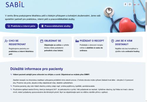 SABIL, s.r.o. nabízí práci na pozici Uklízeči a pomocníci ve zdravotnických a sociálních zařízeních v obci Brno