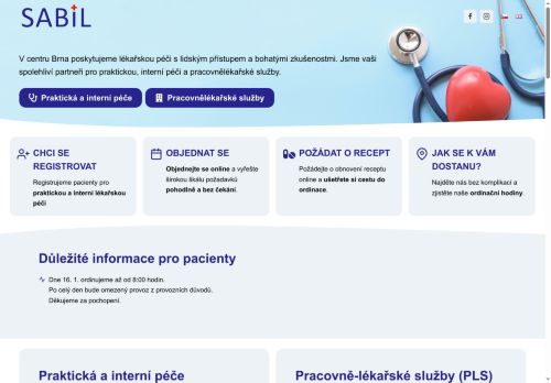 SABIL, s.r.o. nabízí práci na pozici Uklízeči a pomocníci ve zdravotnických a sociálních zařízeních v obci Brno