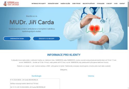 Zobrazit webové stránky Kardiologická ambulance (poliklinika)