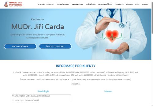 Zobrazit webové stránky Kardiologická ambulance (poliklinika)