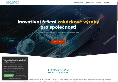 Webové stránky LONDON AUTOMOTIVE, s.r.o., Hlavenec